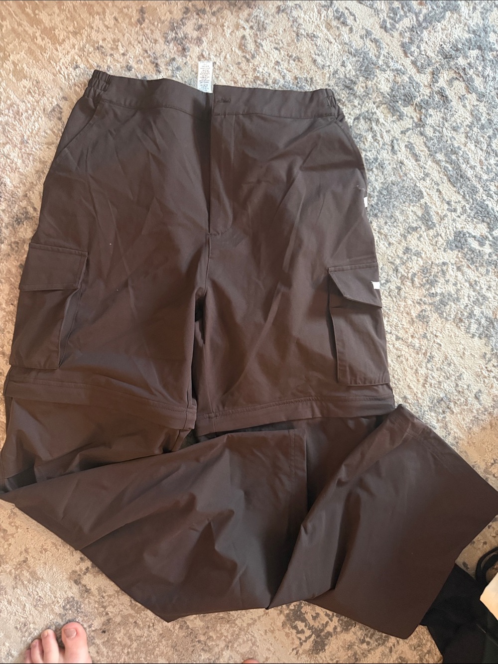 Convertible Cargo Pants - Dark Brown